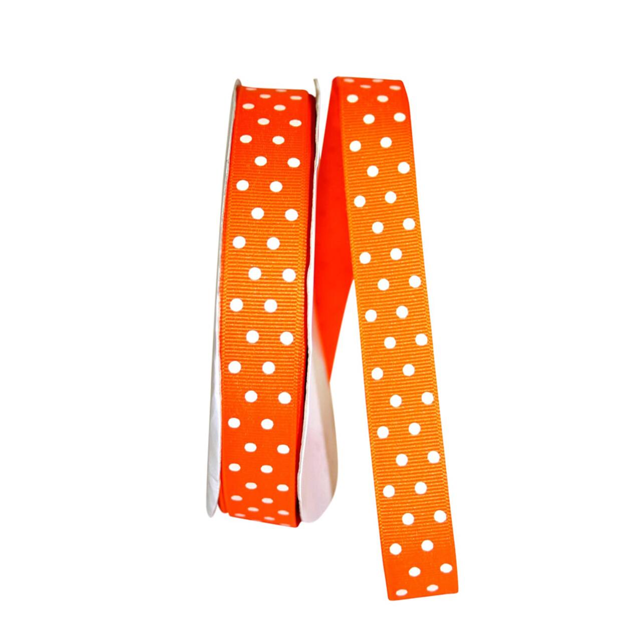 JAM Paper 7/8" x 50yd. Grosgrain Confetti Dots Ribbon